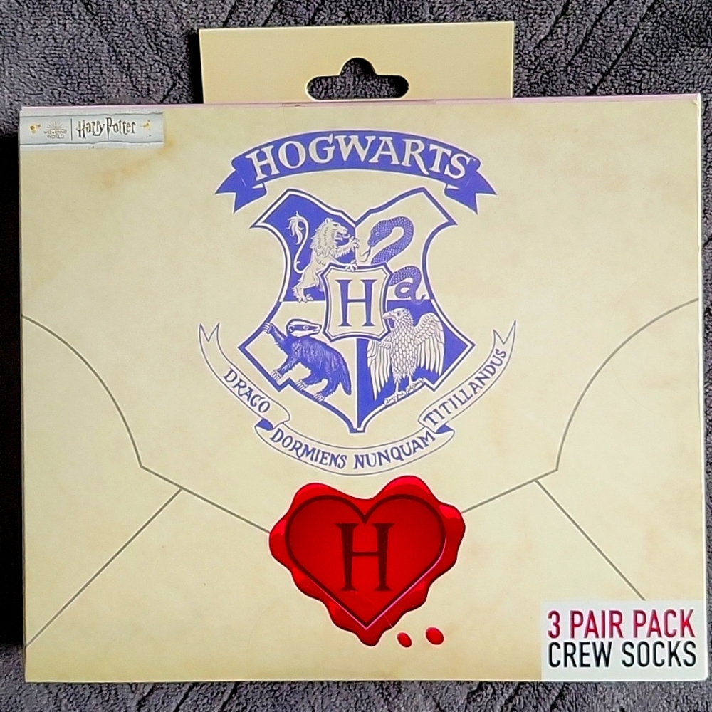 NIB Harry Potter Crew Socks - 3 pairs